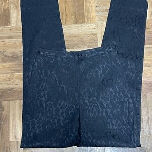 Express by Compagnie Internationale Black Textured Jacquard Trousers